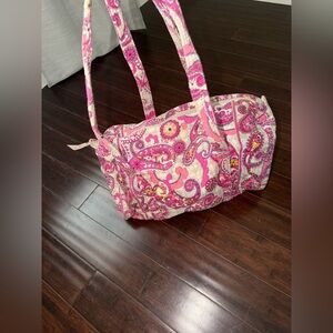 Vera Bradley Pink Paisley Quilted Tote